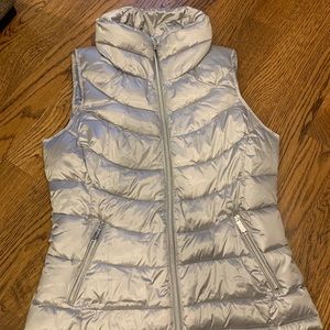 Calvin Klein silver puffer vest